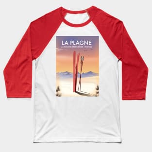 La Plagne ,La Plagne-Tarentaise, France ski Baseball T-Shirt